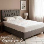 Cabecero Lineal En V Con Botones
